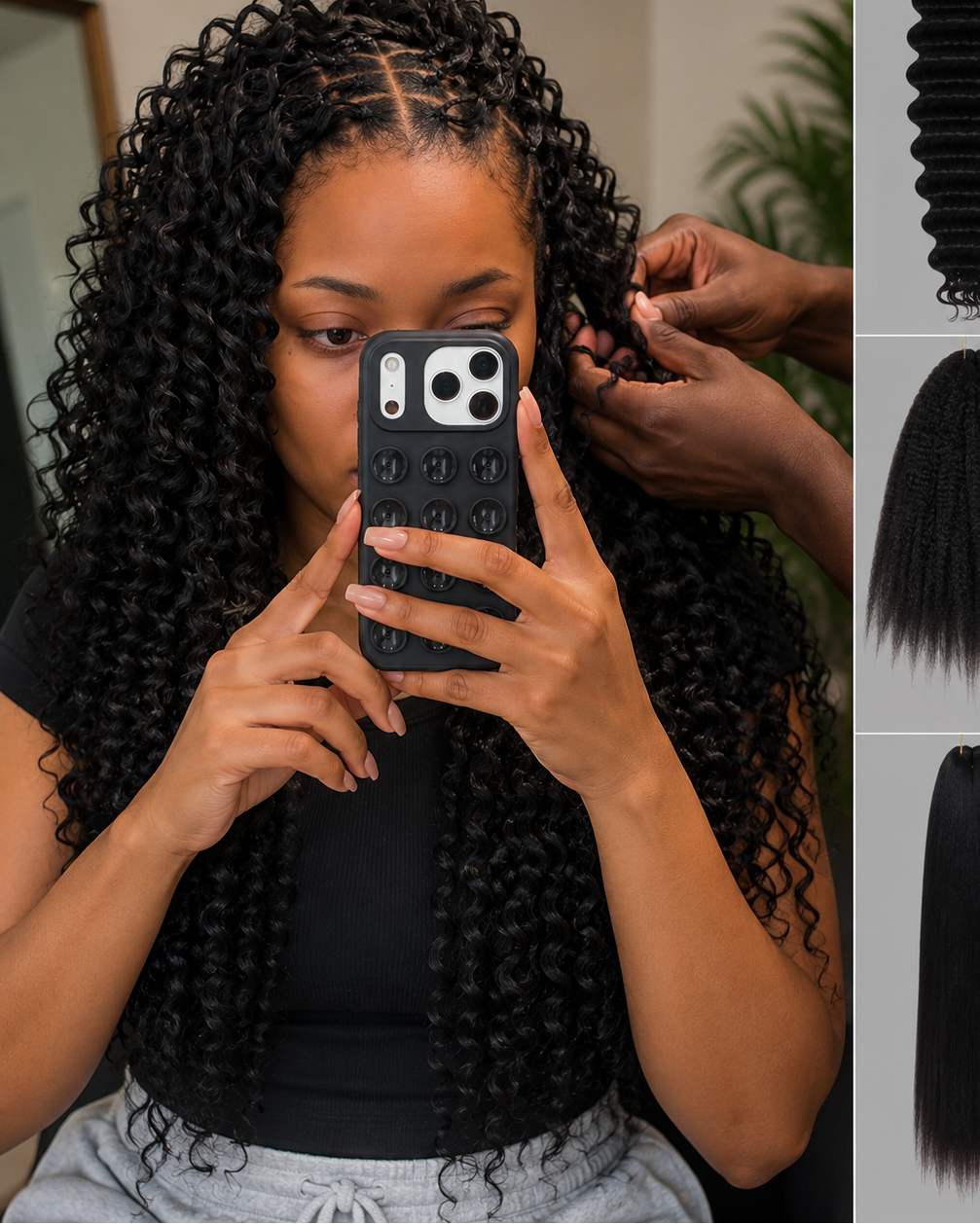 Oge Crochet Waves ( Kinky straight, Deep-wave, Jerry Curl)