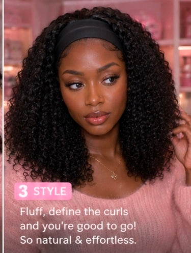 Anita Curl Headband Wig