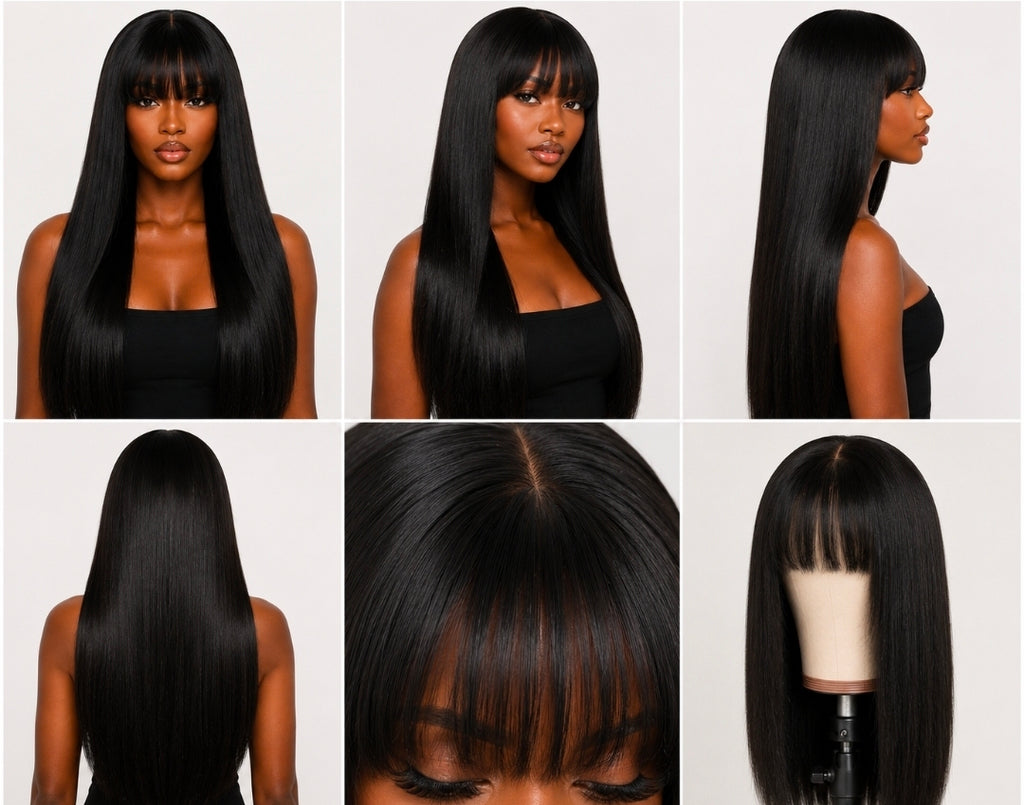 24” Black Bang Wig (Naomi Boss)
