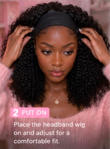 Anita Curl Headband Wig